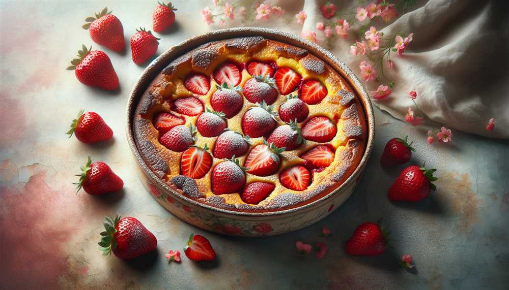 Клафути с клубникой
